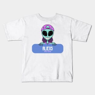 Aliens are Here Kids T-Shirt